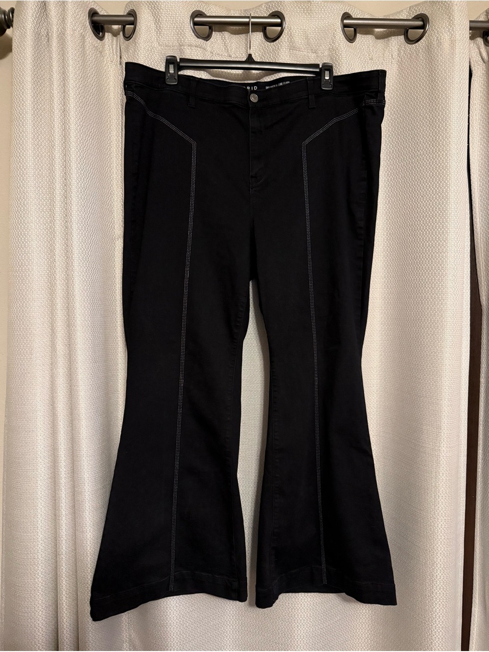Torrid Sky High A-Line Flare Super Soft 24R Black Jeans